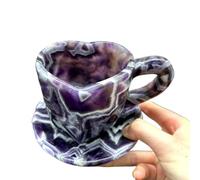 SHFTQXSLAT Crystal Hand Craft Cup Dream Amethyst Heart for Gift Home Decoration