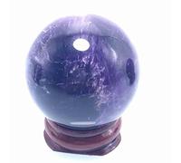 SHFTQXSLAT Crystals India Gemstone Ball Aura Balancing Metaphysical,Amethyst Ball-3cm
