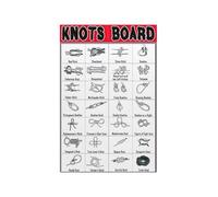 SHFTQXSLAT Educational Nautical Poster Sailor Knots Rope Tying Chart Canvas Wall-Art for Classroom Marine Study Coastal Home Decor(Unframed,08x12inch(20x30cm))