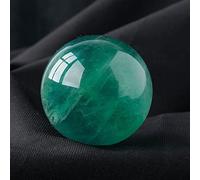 SHFTQXSLAT Fluorite Rough Stone Crystal Ball Rainbow for Decoration or Magic,Green Fluorite-5cm