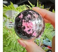 SHFTQXSLAT Peach Blossom Stone Jade Ball Crystal Sphere,40~90mm 500g