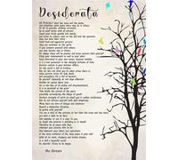 SHFTQXSLAT Premium Desiderata Poem on Canvas, Gallery-Wrapped Max Ehrmann Art Print, Ready to Hang Inspirational Gift for Graduation, Home Office(Unframed,08x12inch(20x30cm))