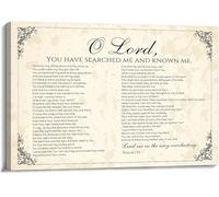 SHFTQXSLAT Psalm 139 Vintage Scripture Wall Art - Fearfully and Wonderfully Made Bible Verse Print, Antique-Style Canvas Poster for Living Room, Bedroom, Bathroom Decor (Unframed,08x12inch(20x30cm))