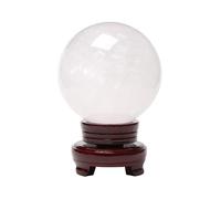 SHFTQXSLAT Quartz Crystal Ball Wind for Lucky Wealth Protect The House,White,140mm