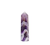 SHFTQXSLAT Quartz Hexagonal Wand Dream Amethyst Crystal Column Purple Tower Home Decoration Ornaments (Size : 5-6cm)