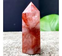 SHFTQXSLAT Red Glue Flower Crystal Single Tip Point Wand Column Obelisk (Size : 1100-1200g)