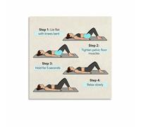 SHFTQXSLAT The Pelvic Floor Anatomical Chart - Reference Poster for Exercise Science, Postpartum Education and Physical Therapy Room Art(Framed,12x18inch(30x45cm))