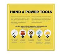 SHFTQXSLAT The ’s Guide to Hand and Power Tools Canvas Wall-Art for Workshop Library and Industrial Chic Living Space(Framed,16x24inch(40x60cm))