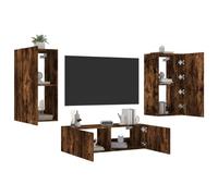 ShGaxin 3216878 - Mobili da parete in rovere affumicato, Tavolo TV, Mobile TV, Mobili da soggiorno, Tavolo TV, Mobili da soggiorno