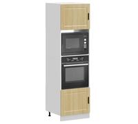 ShGaxin Armadi Forno 2 pz Porto Rovere Sonoma in Legno Multistrato,Armadio per Forno,Armadio Cucina per Forno e Microonde,Mobili a Cucina-3315054