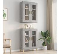 ShGaxin Armadio a muro Sonoma Grigio 69,5x34x90 cm,Armadio Industriale,Armadio Di Stoccaggio726