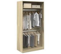 ShGaxin Armadio Legno compensato Colore rovere Sonoma 100x50x200 cm, Armadi Camera da letto, Armadio Ropero, Roperi Camera da letto, Armadio per Stanza - 3307803