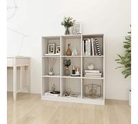 ShGaxin Biblioteca/Separatore di stanza Bianco 104x33,5x110 cm Pin,Libreria Mobile Di Stoccaggio,Libreria Da Muro,Scaffale Libro68