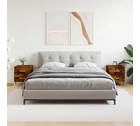 ShGaxin Comodino 2 pz Legno Ingegneria Rovere Affumicato 40x35x47,5cm, Comodini Camera da letto, Comodino, Mobili Ausiliari, Mobili Stanza, Mobili Camera da letto - 827271