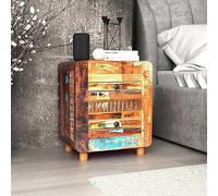 ShGaxin Comodino da notte, comodini da camera da letto, comodino, comodino, mobile, in legno massiccio riciclato 43 x 33 x 51 cm