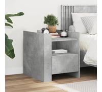 ShGaxin Comodino Ingegneria Legno Grigio calcestruzzo 45x50x50 cm, Comodini Camera da letto, Comodino, Mobili Ausiliari, Mobili Camera da letto, Mobili Camera da letto - 848279