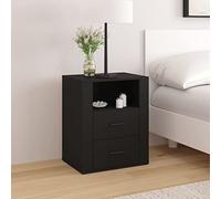 ShGaxin Comodino Nero 50x36x60 cm Legno di ingegneria,Comodino,Comodino,Comodino,Comodino da Letto