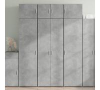 ShGaxin Credenza alta Legno di ingegneria Grigio cemento 70x42,5x185 cm, Mobile soggiorno, Credenza per soggiorno, Mobili da pranzo, Mobile ausiliario Soggiorno, Armadio soggiorno, Mobile Credenza
