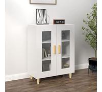 ShGaxin Credenza in compensato bianco lucido 69,5 x 34 x 90 cm, mobile soggiorno, credenze per soggiorno, mobile da pranzo, mobile ausiliario, soggiorno, armadio soggiorno, armadio credenza 812120