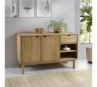 ShGaxin Credenza per soggiorno, mobile ausiliario soggiorno, credenza cucina, mobili da soggiorno, credenza in legno massello di pino 114 x 43 x 73,5 cm