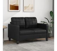 ShGaxin Divano a 2 posti, nero, 120 cm, in similpelle, divano soggiorno, divano giovanile, divano relax, divani e divani, divano per camera da letto, cameretta dei bambini