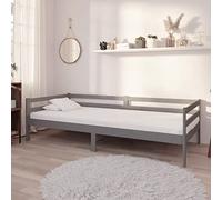 ShGaxin Divano letto con materasso in legno di pino massiccio grigio 90 x 200 cm, struttura letto, divani da soggiorno, divano relax, divano bed, base letto, telaio del letto, rete 3083571