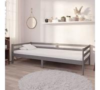 ShGaxin Divano letto con materasso in legno di pino massiccio grigio 90 x 200 cm, struttura letto, divani da soggiorno, divano relax, divano bed, base letto, telaio del letto, rete 3083576