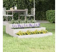 ShGaxin Fioriera, Fioriere Esterne, Vasi Esterne, Giardino Urbano Terrazza, Giardino A Casa, Tavolo Da Coltivo, In Legno Massiccio di Pino Bianco 78x78x27 cm