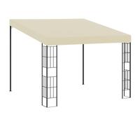 ShGaxin Gazebo con montaggio a parete, tende per esterni, gazebo da giardino, tenda da giardino, gazebo esterno, gazebo da giardino, gazebo per terrazza, tessuto color crema 3 x 3 m