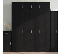 ShGaxin Highboard nero, 70 x 42,5 x 185 cm, materiale in legno, cassettiera, credenza, cassettiera, cassettiera, armadietto da cucina, cassettiera da sala da pranzo - 3281421