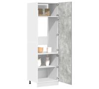 ShGaxin Mobile per Frigo Grigio Cemento 60x57x207 cm Legno Multistrato-856124