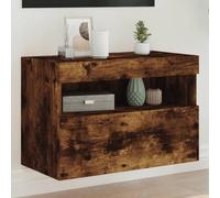 ShGaxin Mobile TV da parete con rovere fumé 60 x 30 x 40 cm, tavolo TV, mobile TV soggiorno, mobile TV, tavolo TV, mobili da soggiorno, tavolo TV - 837191
