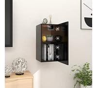 ShGaxin Mobili da parete per TV, 2 pezzi, nero, 30,5 x 30 x 30 cm, mobile TV, mobile soggiorno, mobile TV, mobile soggiorno, mobile TV, TV, camera da letto giovanile completa 804485