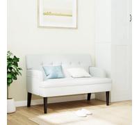 ShGaxin Panca con Schienale Bianca 112x65,5x75 cm in Similpelle,Panca con Schienale,Panca,Panca Contenitore Camera da Letto-372154