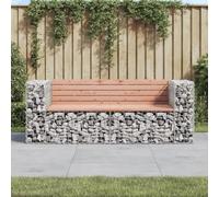 ShGaxin Panca da giardino Design Gabion 184x71x65,5 cm Legno Massiccio Douglas,Panca Da Spiaggia,Panca Da Giardino,Panca Leggera