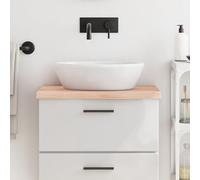 ShGaxin Piano di lavoro in legno massello non trattato 60x40x4 cm, piano di lavoro cucina, piano per tavolo, piano di lavoro lavandino, mobili da bagno - 3156009
