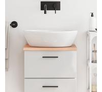 ShGaxin Piano di lavoro in legno massello trattato marrone chiaro 40x30x2 cm, piano di lavoro cucina, piano per tavolo, piano di lavoro lavandino, mobili da bagno - 3156089
