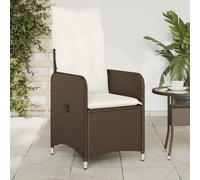 ShGaxin Poltrona reclinabile da giardino con Cuscini rattan sintetico marrone, Sedie Terrazza Esterna, Sedie Balcon, Sedie Giardino Esterno, Sedia Terrazza - 365681