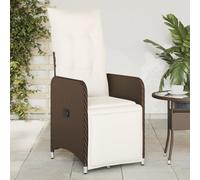 ShGaxin Poltrona reclinabile da giardino con cuscini rattan sintetico marrone, Sedie Terrazza Esterna, Sedie Balcon, Sedie Giardino Esterno, Sedia Terrazza - 365696