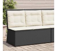 ShGaxin Poltrona reclinabile da giardino con cuscini rattan sintetico nero, Sedie Terrazza Esterna, Sedie Balcon, Sedie Giardino Esterno, Sedia Terrazza - 368964