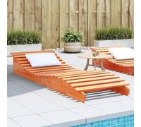 ShGaxin Sedia a sdraio in legno massello di pino marrone cera 205x70x31,5 cm, sdraio da giardino all'aperto, sdraio da piscina, sole lounger, lettini da giardino, letto giardino esterno, lettino da