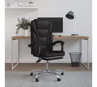 ShGaxin Sedia da ufficio reclinabile, sedia da scrivania, sedia da studio, desk chair, sedia da computer, sedie da ufficio, sedia da gamer, pelle sintetica nera