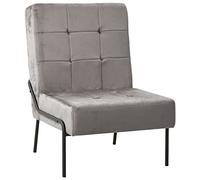 ShGaxin Sedia per relax, Poltrone da soggiorno, Poltrone per camera da letto, Poltrona Tantra, Sedia da pranzo, Poltrone da soggiorno, in velluto grigio chiaro 65 x 79 x 87 cm