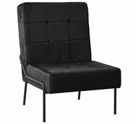 ShGaxin Sedia per relax, Poltrone da soggiorno, Poltrone per camera da letto, Poltrona Tantra, Sedia da pranzo, Poltrone da soggiorno, in velluto nero, 65 x 79 x 87 cm