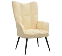 ShGaxin Sedia relax Poltrone Relax, Poltrone per Soggiorno, Poltrone Camera da letto, Poltrone da salotto Moderne, Poltrone Pedicure, Velluto Bianco Crema