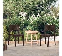 ShGaxin Sedie da giardino 2 Unità, Sedie Terrazza, Sedie Terrazza Esterna, Sedie Esterne, Poltrone da Spiaggia, Polipropilene Colore Moca