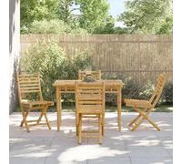 ShGaxin Sedie da giardino pieghevoli 4 unità bambù 43x54x88 cm, sedia da giardino, sedie da terrazza all'aperto, sedie da terrazza - 3278517