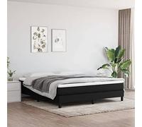 ShGaxin Struttura per letto Box Spring, Basi letto, Doghe, Camere Gioventili, Letto Relax, Bed Frame, Mobile Letto, Telaio del letto, Tessuto Nero 180x200 cm