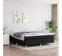 ShGaxin Struttura per letto Box Spring, Basi letto, Doghe, Camere Gioventili, Letto Relax, Bed Frame, Telaio del letto, Mobile Letto, Tessuto Nero 180x200 cm
