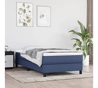 ShGaxin Struttura per letto Box Spring, Doghe, Bed Frame, Telaio del letto, Tessuto Blu 90x200 cm